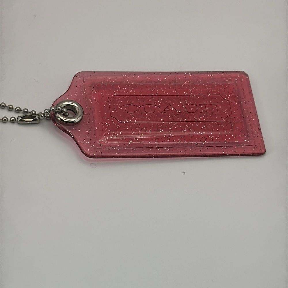 Coach Pink Sparkle Tag